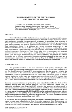 mass variations in the earth system and geocenter motions
