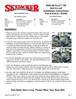 2004-08 Ford F-150 Add-A-Leaf Installation