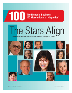 The Hispanic Business 100 Most Influential Hispanics&reg;