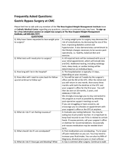 Gastric Bypass Surgery at CMC