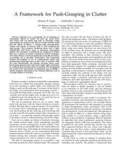 A Framework for Push-Grasping in Clutter