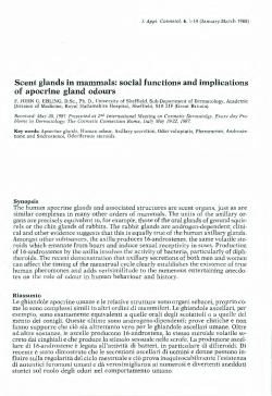 Scent glands in mammals: social functions and implications of