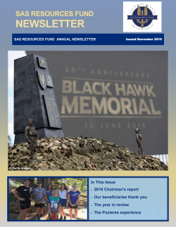2016 Annual newsletter