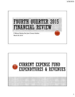 Fourth Quarter 2015 Financial Review