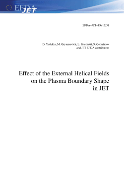 Effect of the External Helical Fields on the Plasma Boundary Shape