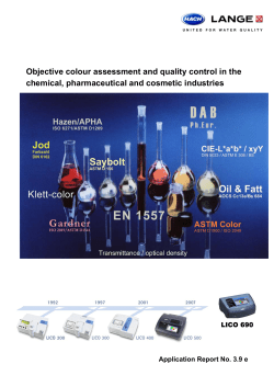 Objective colour assessment and quality control in