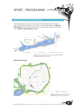Our jogging and inline skating routes