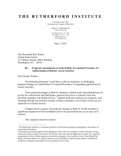 to read The Rutherford Institute`s letter to Senator Wyden