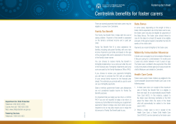 Centrelink benefits for foster carers