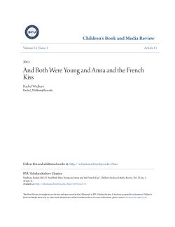 And Both Were Young and Anna and the French Kiss