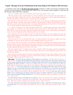 Urgent Warnings - Jesus-and-Mary