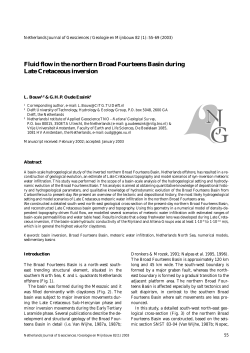 Fluid flow in the northern Broad Fourteens Basin during Late