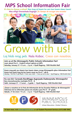 MPS School Information Fair - Minneapolis Public Schools