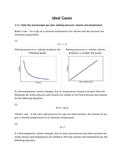 Ideal Gases - IDC