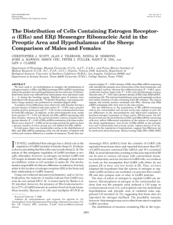 The Distribution of Cells Containing Estrogen Receptor