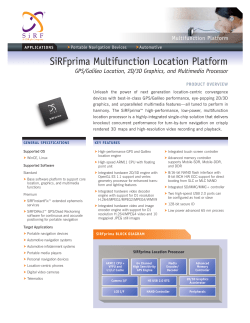 SiRFprima Multifunction Location Platform