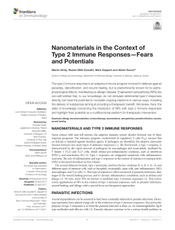 Nanomaterials in the Context of Type 2 Immune Responses&mdash;Fears