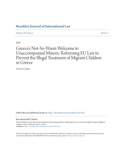 greece`s not-so-warm welcome to unaccompanied