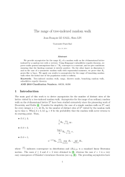 The range of tree-indexed random walk - Universit&eacute; Paris-Sud