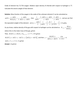Oxide of element has 72.72% oxygen. Relative vapor density of