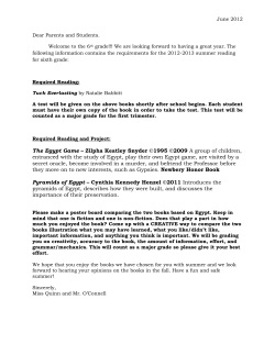 The Egypt Game &ndash; Zilpha Keatley Snyder &copy;1995 &copy;2009 A group of