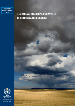 Technical Material for Water Resources Assessment