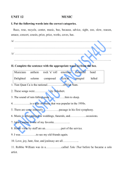 unit 12 music - English4u.com.vn