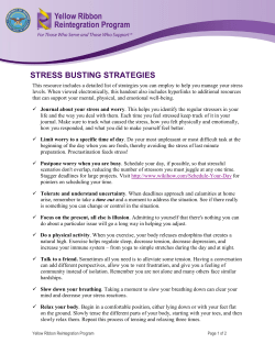 Stress Busting Strategies