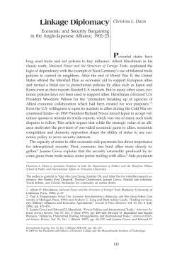 Linkage Diplomacy - Princeton University