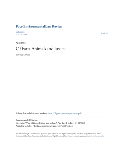 Of Farm Animals and Justice