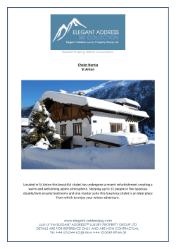 Chalet Narnia St Anton Located in St Anton this