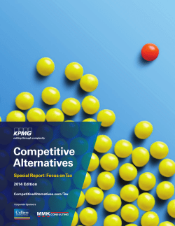 KPMG Competitive Alternatives 2014
