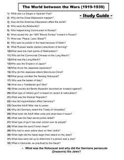 World Between Wars Student