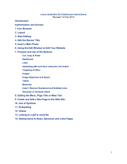 1 Lions Australia Oz Clubhouse Instructions Revised 14 Feb 2014