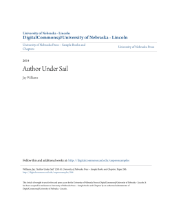 Author Under Sail - DigitalCommons@University of Nebraska