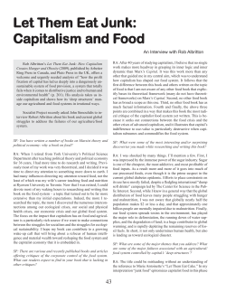 Let Them Eat Junk: Capitalism and Food