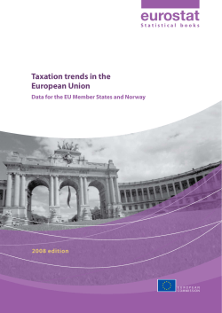 Taxation trends in the European Union