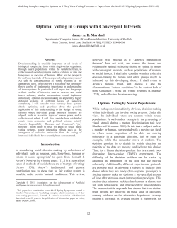 Optimal Voting in Groups with Convergent Interests