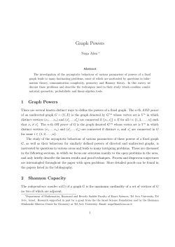 Graph Powers