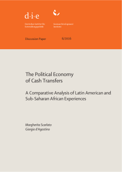 The Political Economy of Cash Transfers