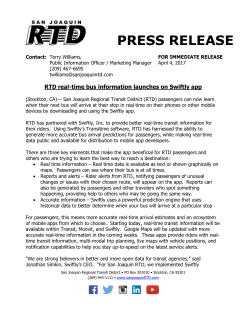 RTD real-time bus information launches on Swiftly app