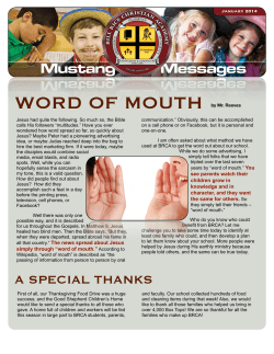 word of mouth - Bill Rice Ranch