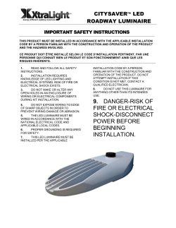 CSR CitySaver Installation Instructions
