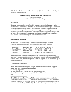 1998. In Marjolijn Verspoor and Eve Sweetser