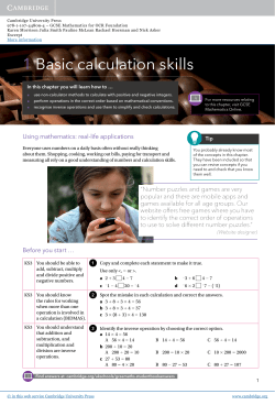1 Basic calculation skills - Beck-Shop