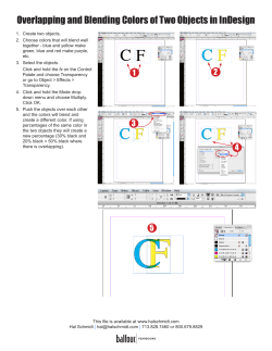 Overlapping and Blending Colors of Two Objects in