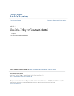 The Salta Trilogy of Lucrecia Martel
