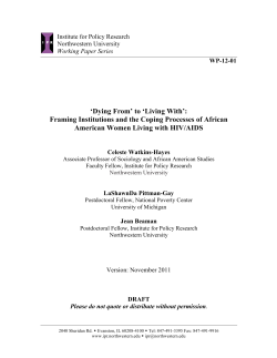 `Dying From` to `Living With`: Framing Institutions and the Coping