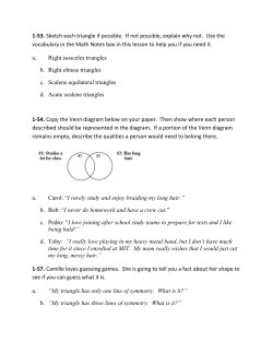 1-53. Sketch each triangle if possible. If not possible, explain why