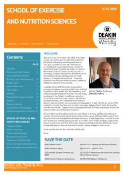 school of exercise and nutrition sciences